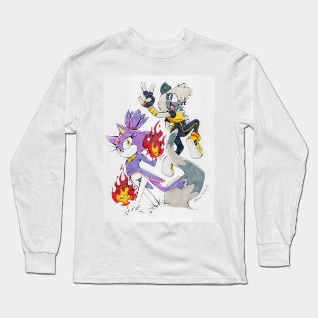 Tangle and Blaze Long Sleeve T-Shirt by idolnya